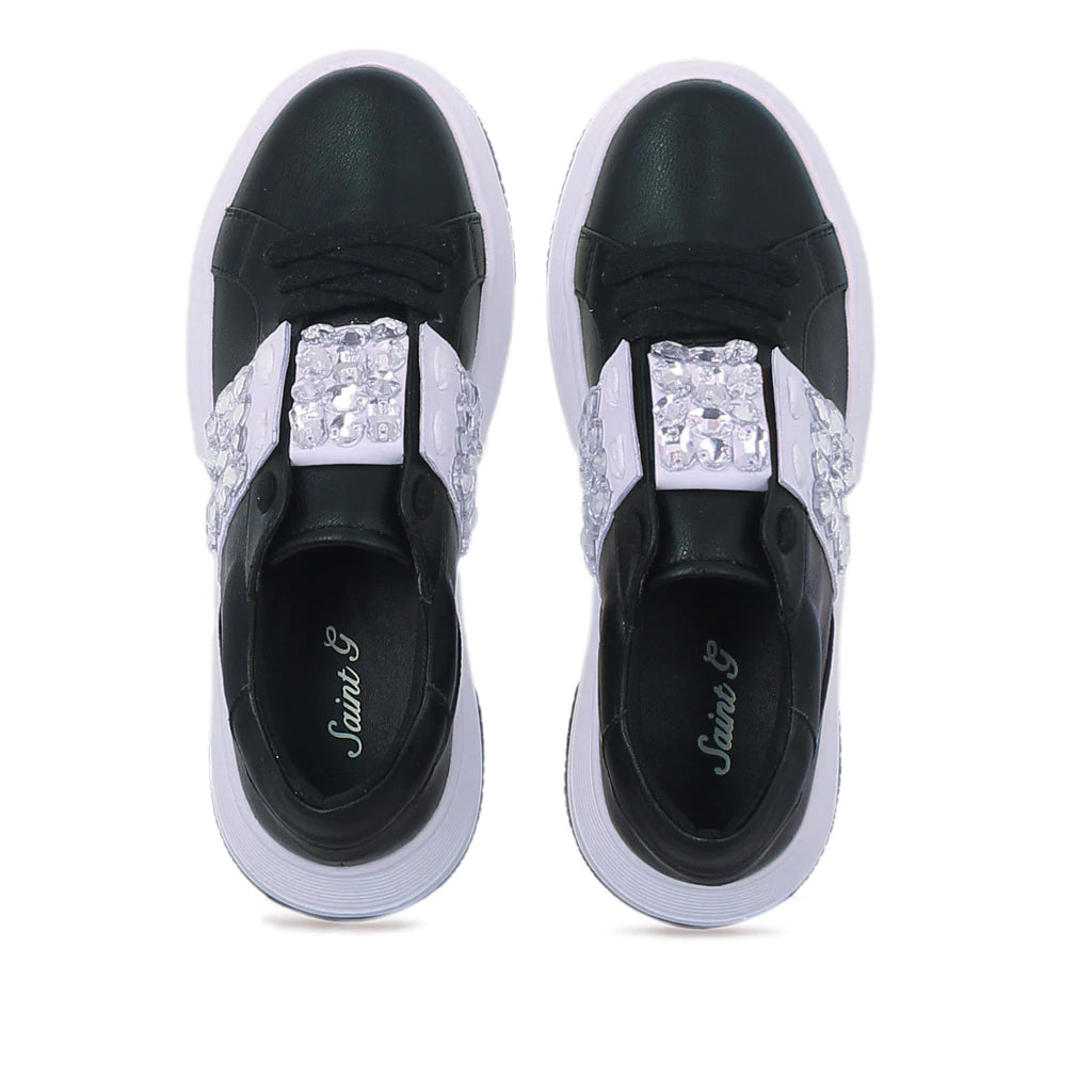 Joanna crystal embellished Black Sneakers