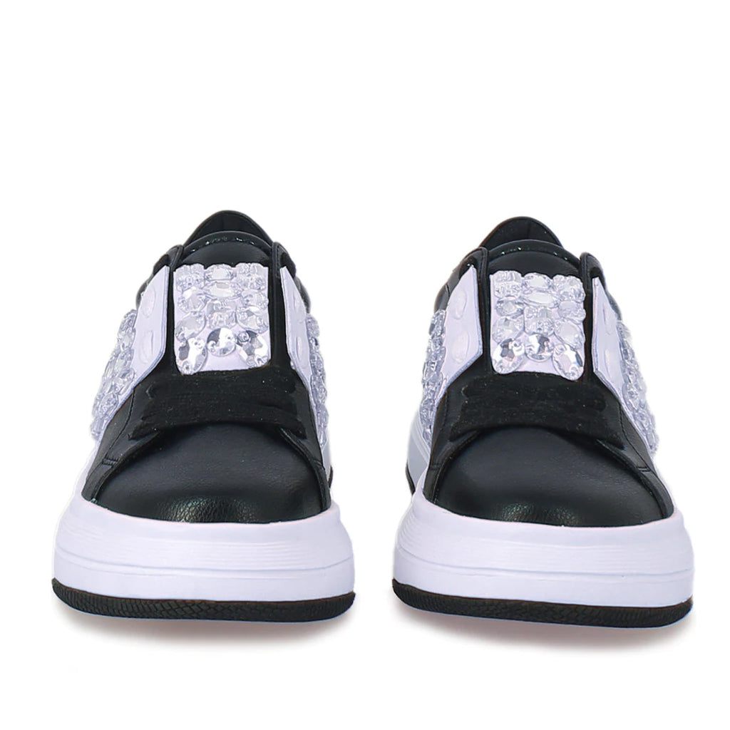 Joanna crystal embellished Black Sneakers