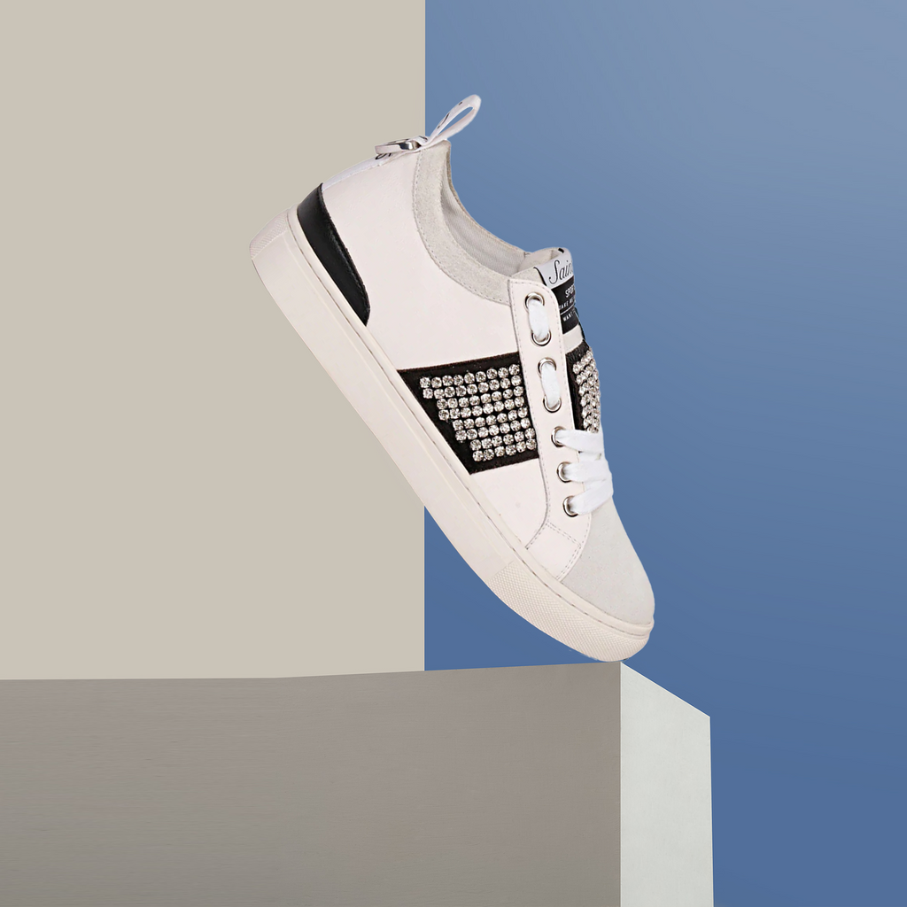 Janet Off White Leather Sneakers