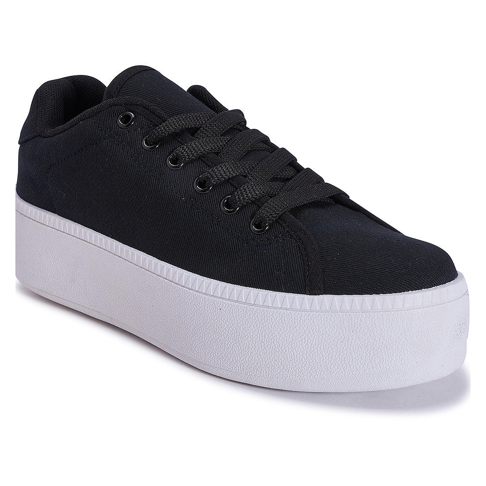ACV1 - CHUNKY CANVAS LACE UP TRAINER
