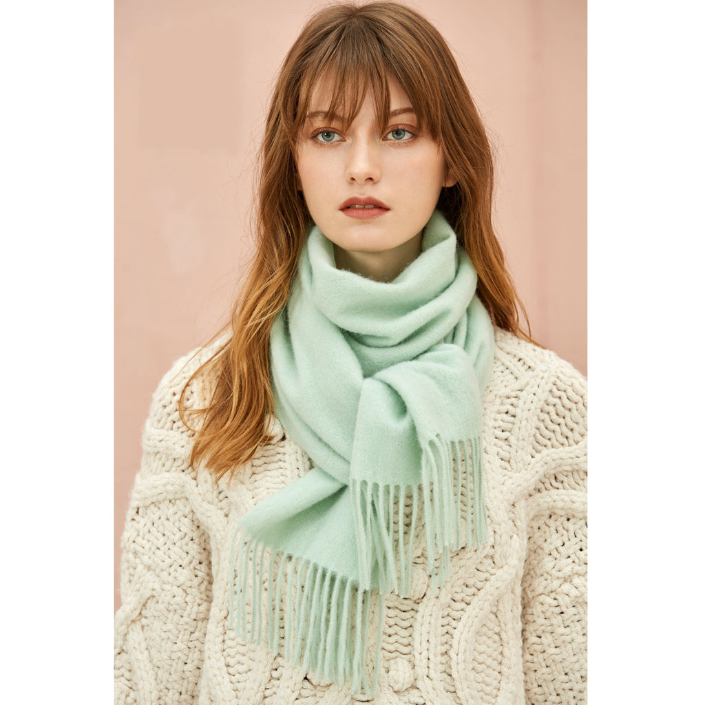 The Classic Wool Scarf -Pistachio