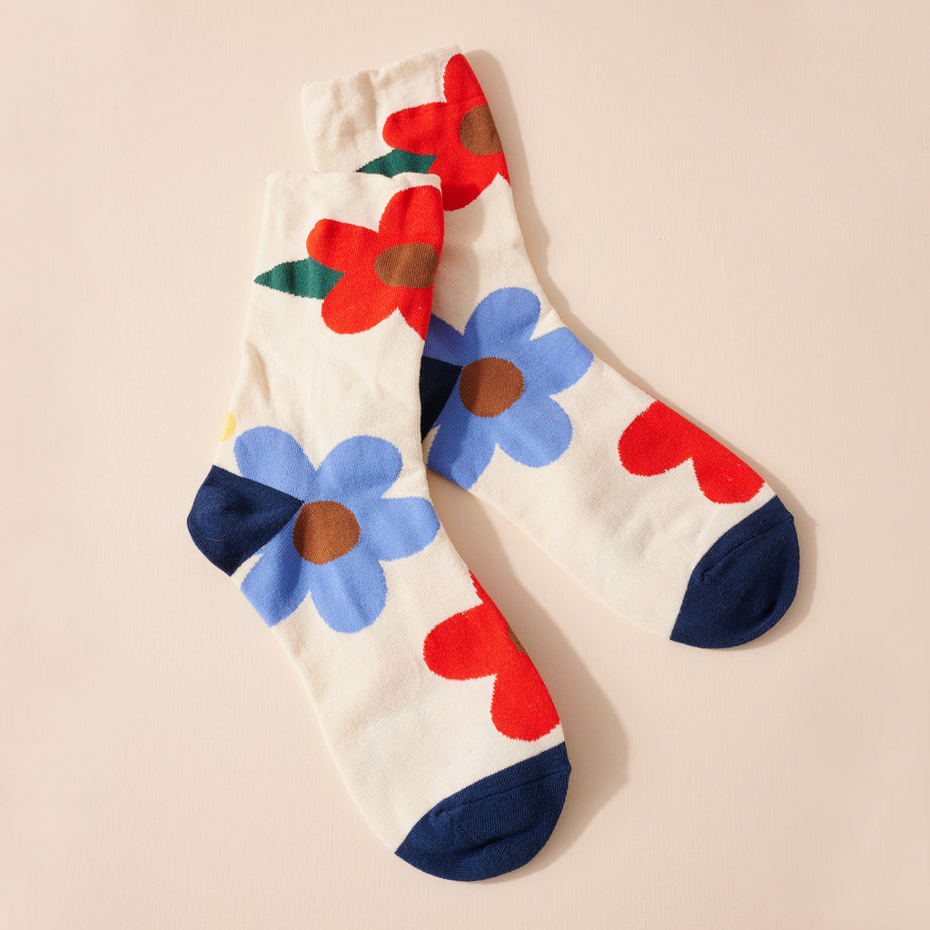 Floral Printed Socks