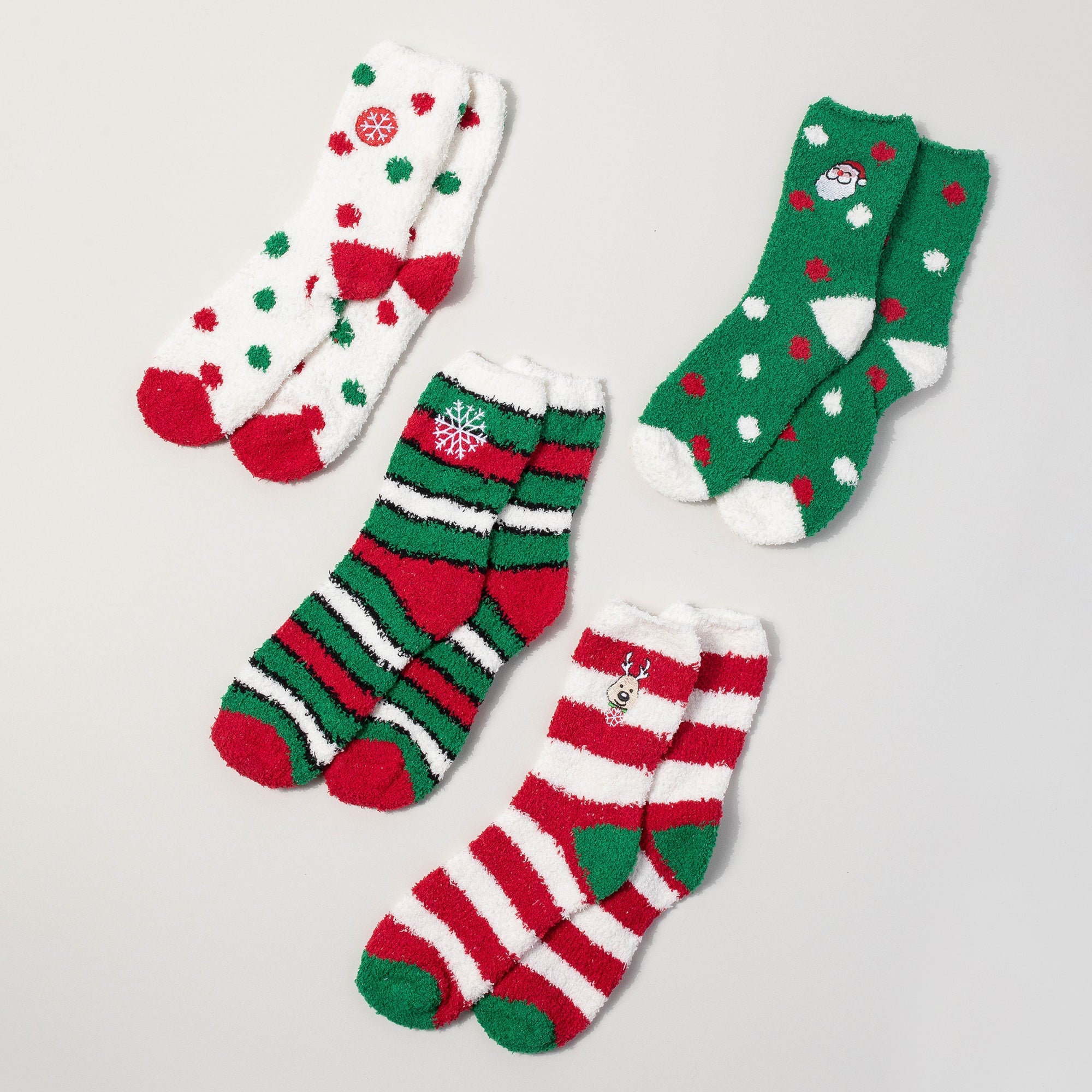12 Assorted Christmas Sleep Socks