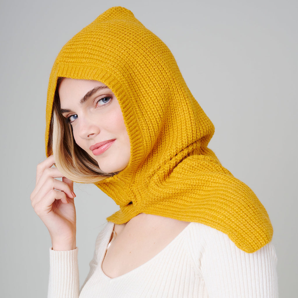 Hooded Knit Headscarf