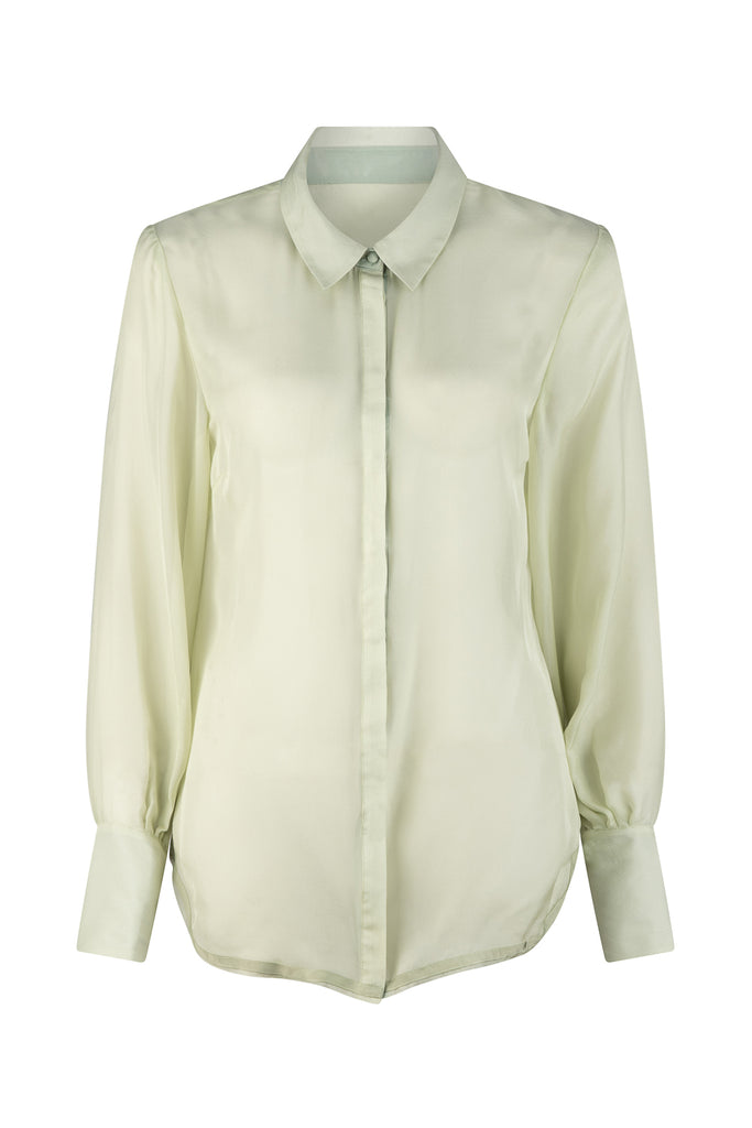 Gabriel Pure Silk Chiffon Shirt