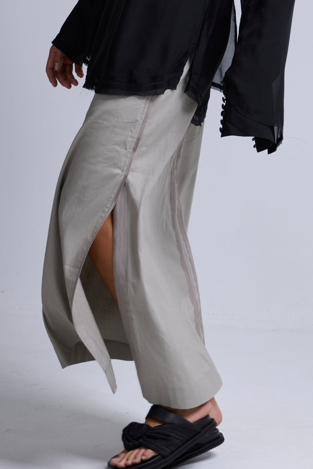 Mojito Shirred Linen Skirt