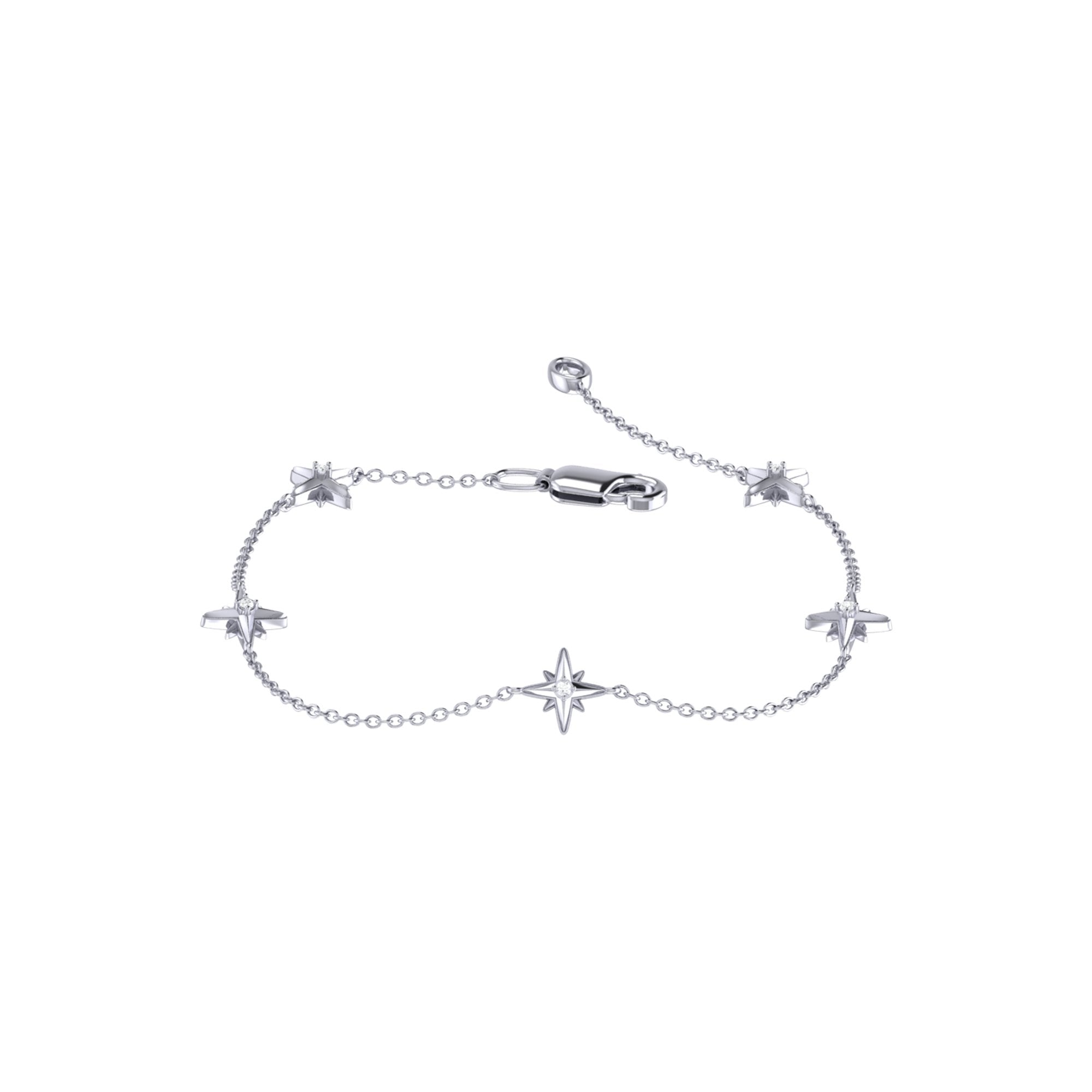 Starry Lane Diamond Bracelet in Sterling Silver
