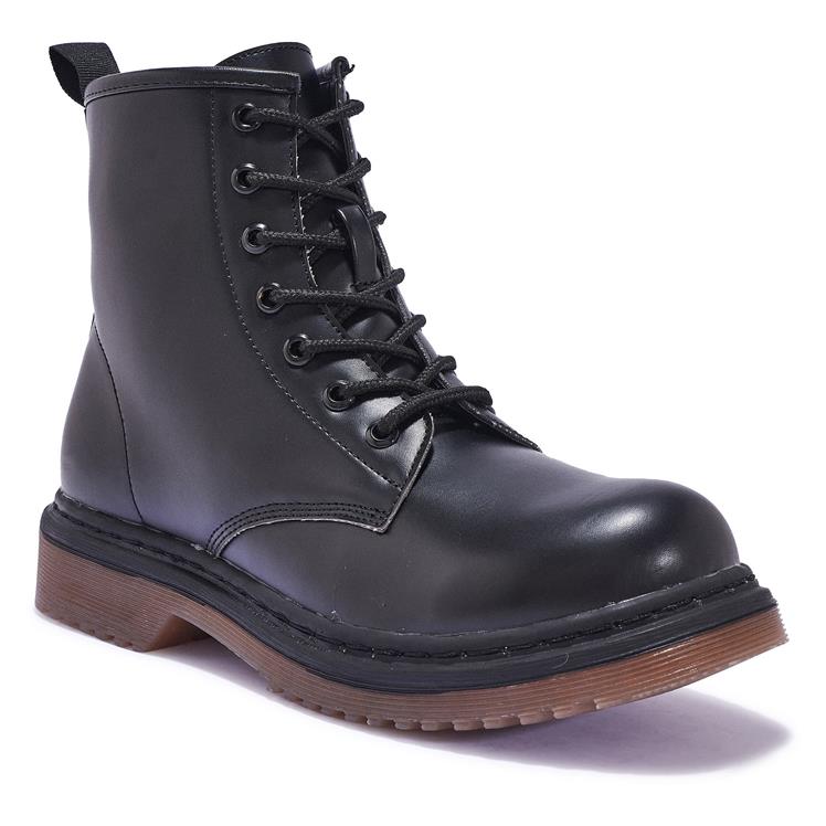 BUK70 - LACE UP ANKLE BOOTS ROUNDED TOE