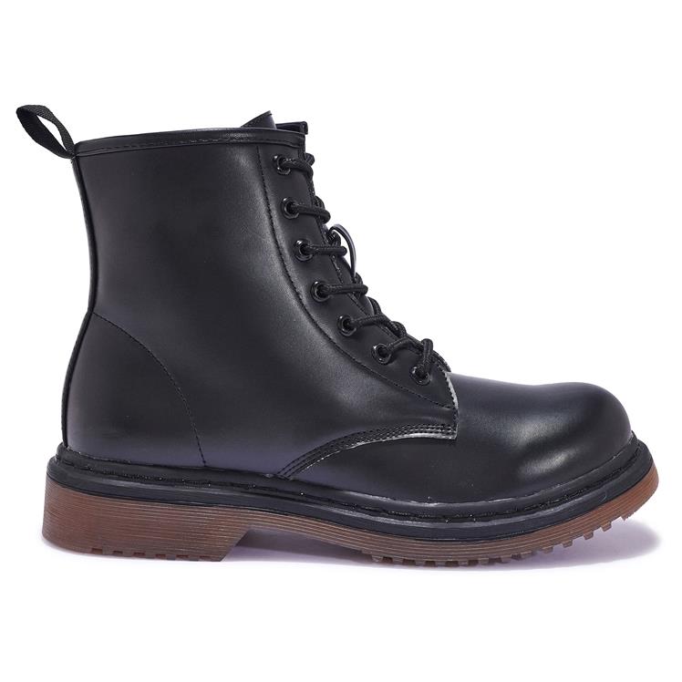 BUK70 - LACE UP ANKLE BOOTS ROUNDED TOE