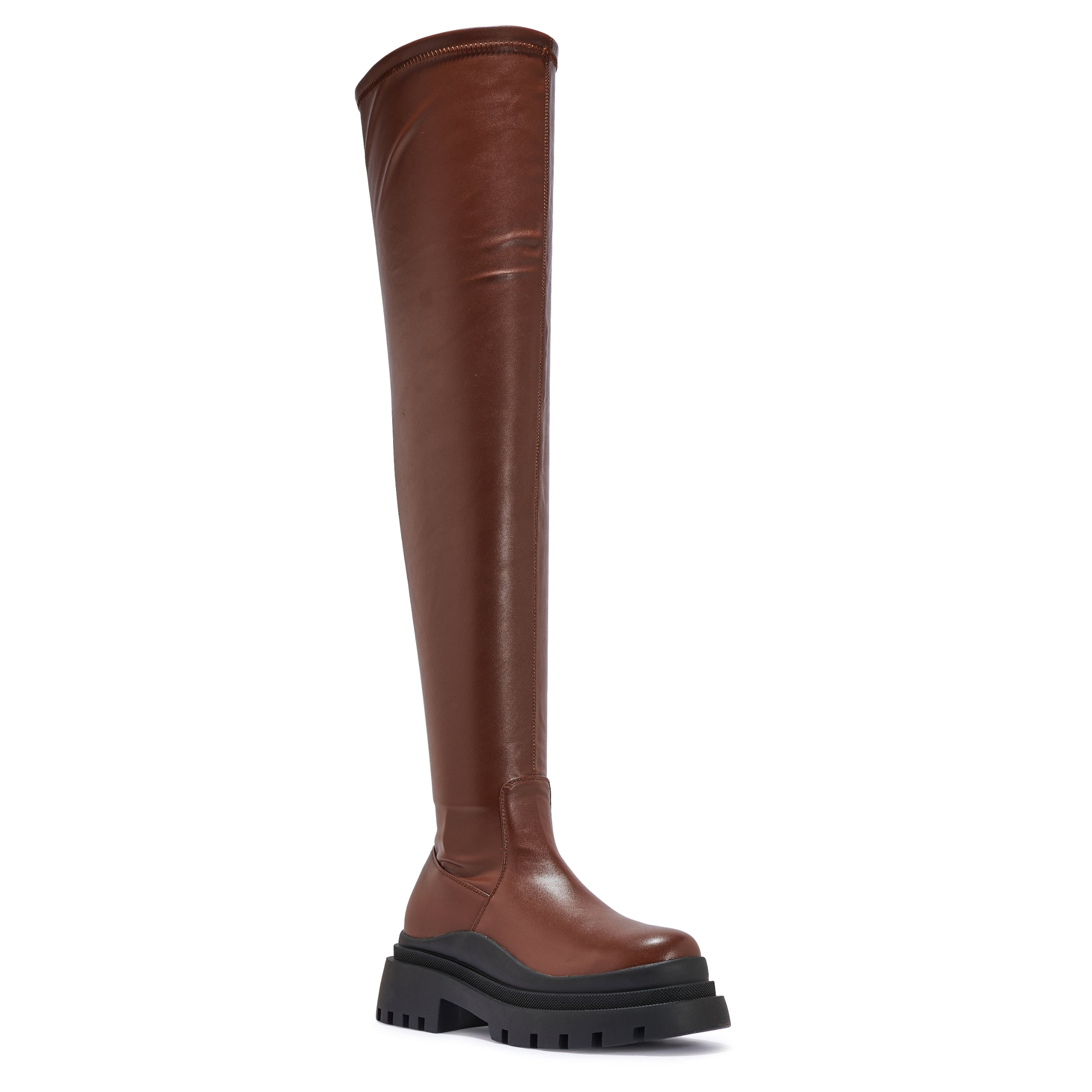 CHILLI4 - CHUNKY DOUBLE CLEATED SOLE KNEE HIGH BOOT