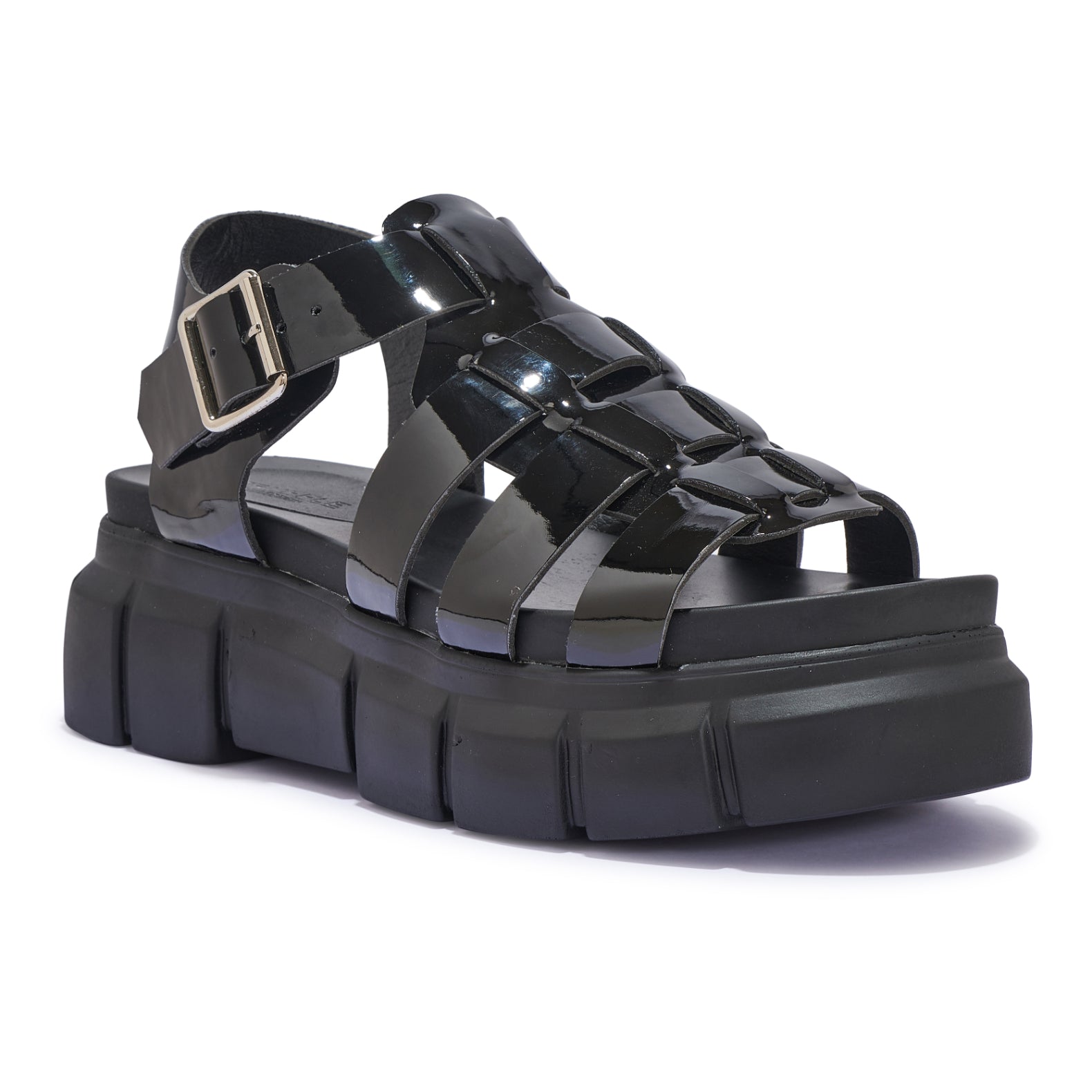 CRIME13 - CHUNKY STRAP CLEATED SOLE SANDAL